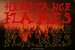 Heritance Flames Font