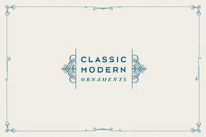 Classic Modern Ornaments