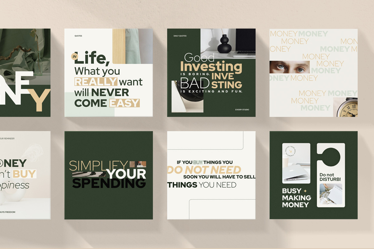 Financial Instagram Creator CANVA PS, a Social Media Template by Eviory (Photo 27 of 34)