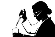 This Scientist Lab Silhouettes, an Illustration by Amazin_art (Thumbnail 7 of 31)