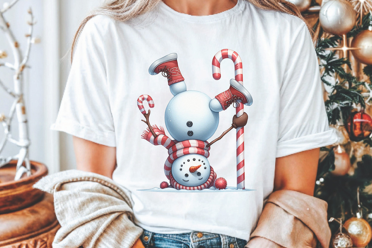 Funny Snowman Sublimation png, an Illustration by Libby Wishes (Photo 3 of 5)