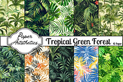 Tropical Leaves Seamless Pattern, a Pattern Graphic by Paper Artsthetics (Thumbnail 1 of 4)
