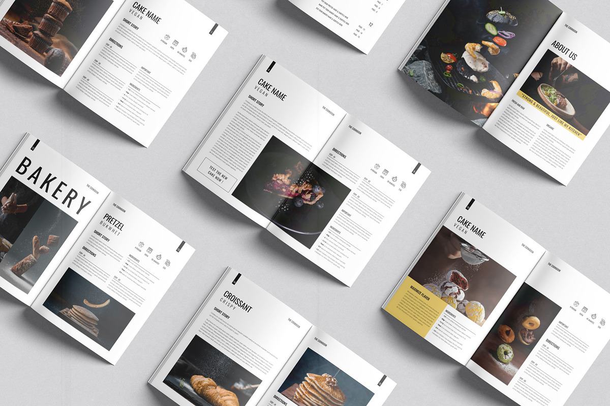 Cookbook Template, a Magazine Template by DesignCrest (Photo 9 of 13)