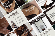 Pilates Social Media Instagram, a Social Media Template by Design Driven Media (Thumbnail 1 of 9)