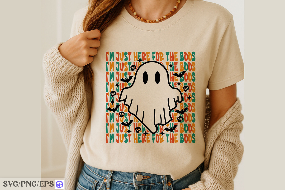 I'm Just Here for the Boos Halloween, a Seasonal Illustration by mh_arif (Photo 3 of 4)