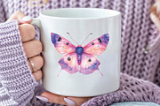 Watercolor Summer Night Moths, an Illustration by CraftArtStudio (Thumbnail 5 of 6)