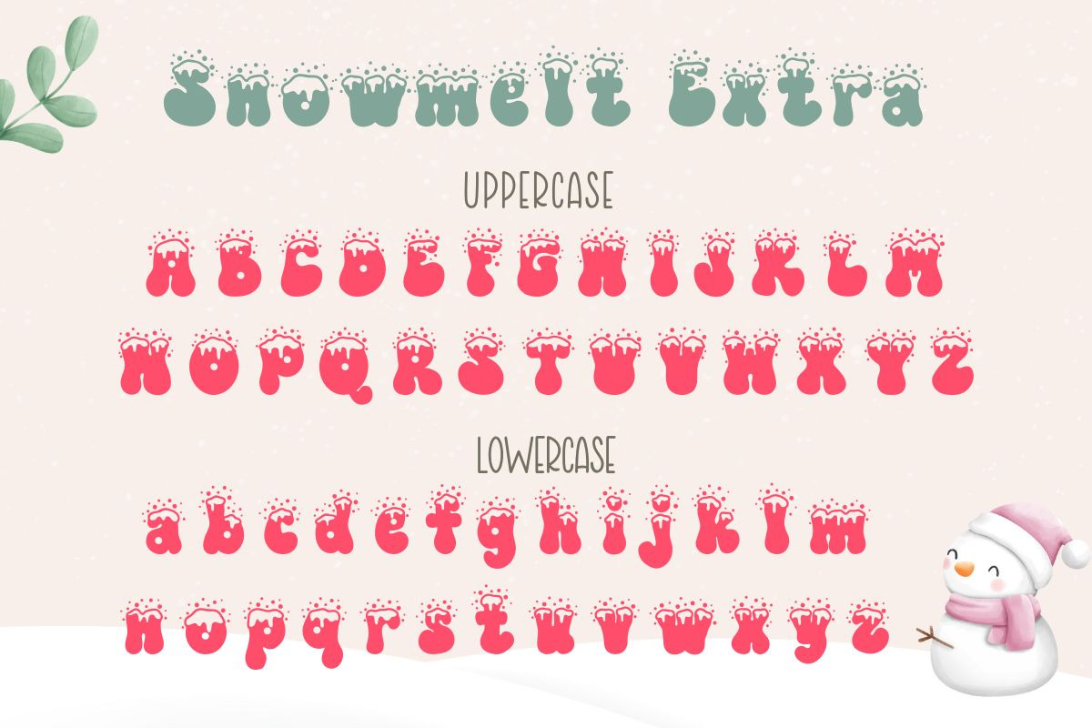 Snowmelt | Display Font, a Symbol Font by AnningArts (Photo 6 of 9)