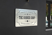 Logo Mockup Barber Lasered Sign, an Advertising Mockup by Asylab (Thumbnail 1 of 5)