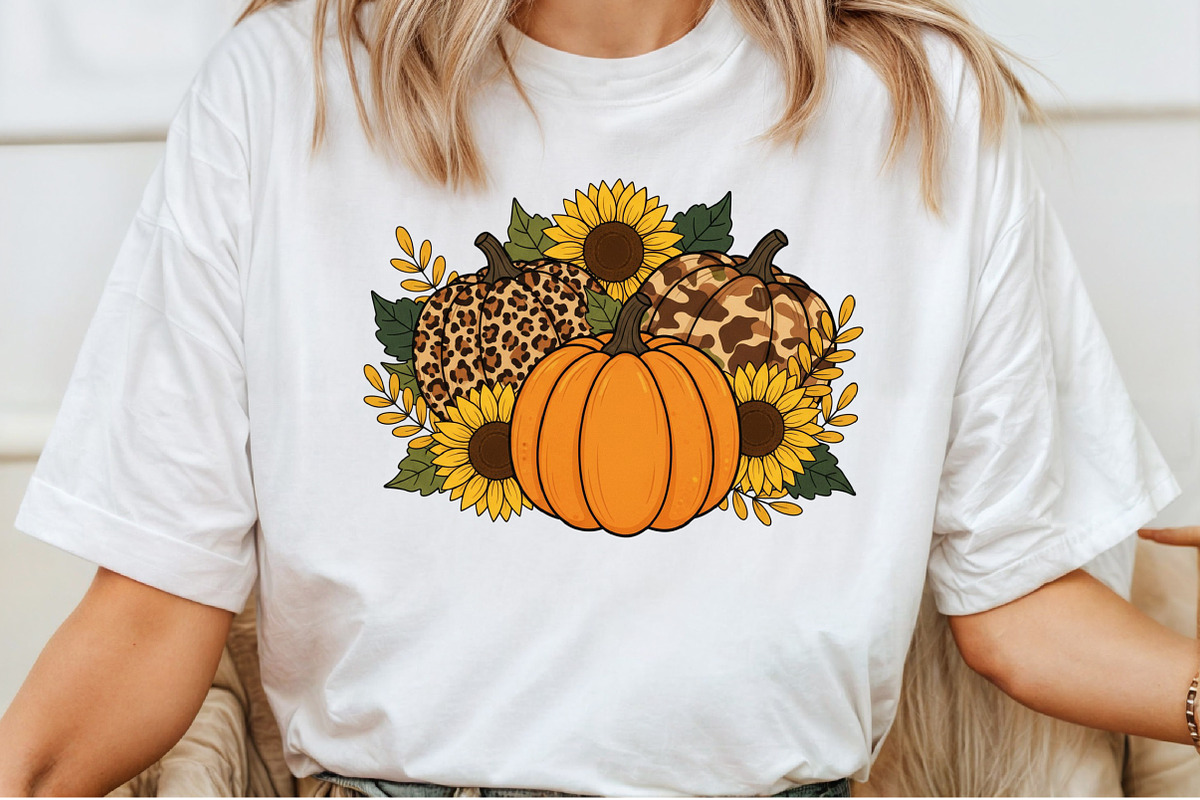 Floral Leopard Pumpkin Fall Png, an Illustration by Craft Nest (Photo 6 of 6)