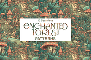 10 Enchanted Forest Patterns, a Pattern Graphic by Motifs (Thumbnail 4 of 11)