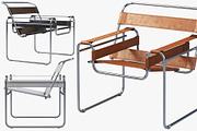 Wassily Chair by Marcel Breuer 3d, a Furniture 3D Model by 3dmitruk (Thumbnail 1 of 12)