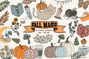 Thanksgiving Cozy Fall Clipart