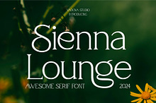 Sienna Lounge – Modern Serif Typefac
