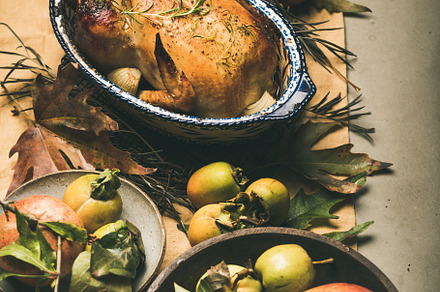 Thanksgiving dinner table with stock photo containing thanksgiving and food, a Food & Drink Photo by Foxys