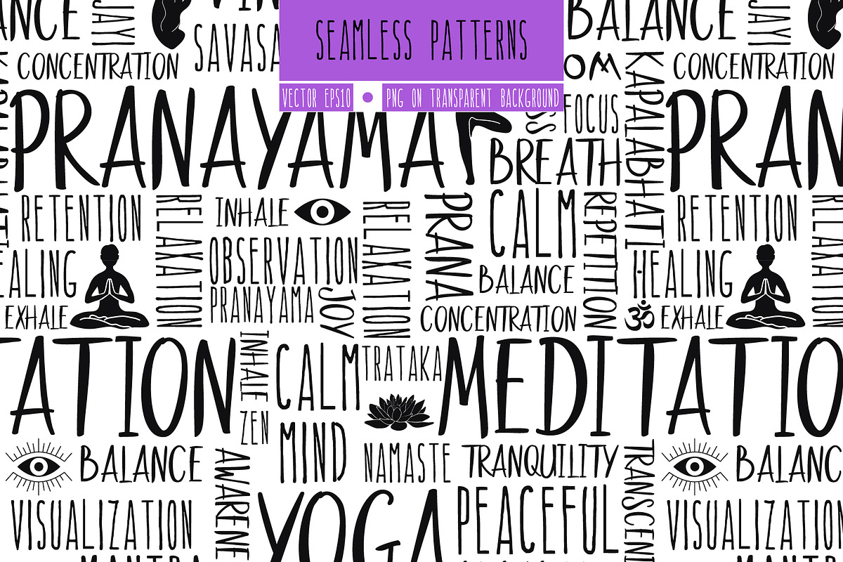 Yoga Symbols, a Healthcare Illustration by Zim Varezhkin (Photo 5 of 7)