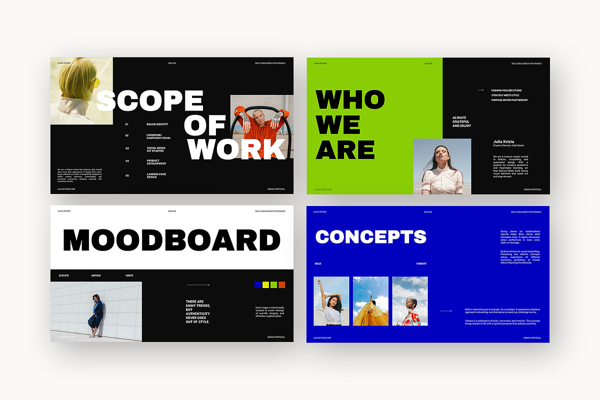 Ulah : Lifestyle Brand Google Slides, a Presentation Template by Punkl Camp (Photo 8 of 15)