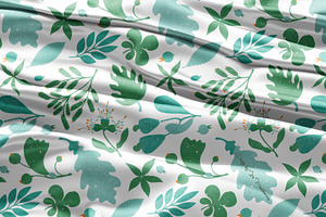 Wind. Botanical Seamless Pattern