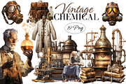Vintage Chemical Clipart, an Object Illustration by Digital Xpress (Thumbnail 1 of 3)
