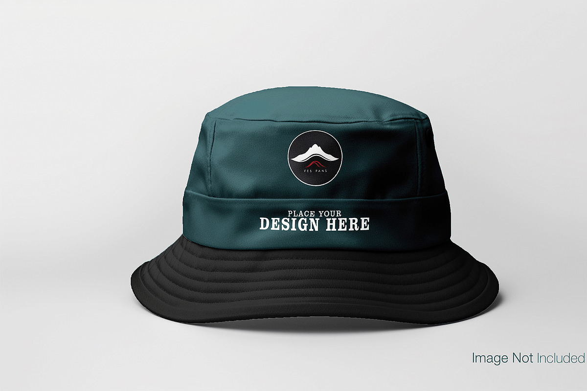 Realistic bucket hat mockup, a Hat Mockup by Raihan Rahman (Photo 3 of 10)