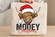 Mooey Christmas PNG, a Seasonal Illustration by DreamCafeArt (Thumbnail 3 of 7)