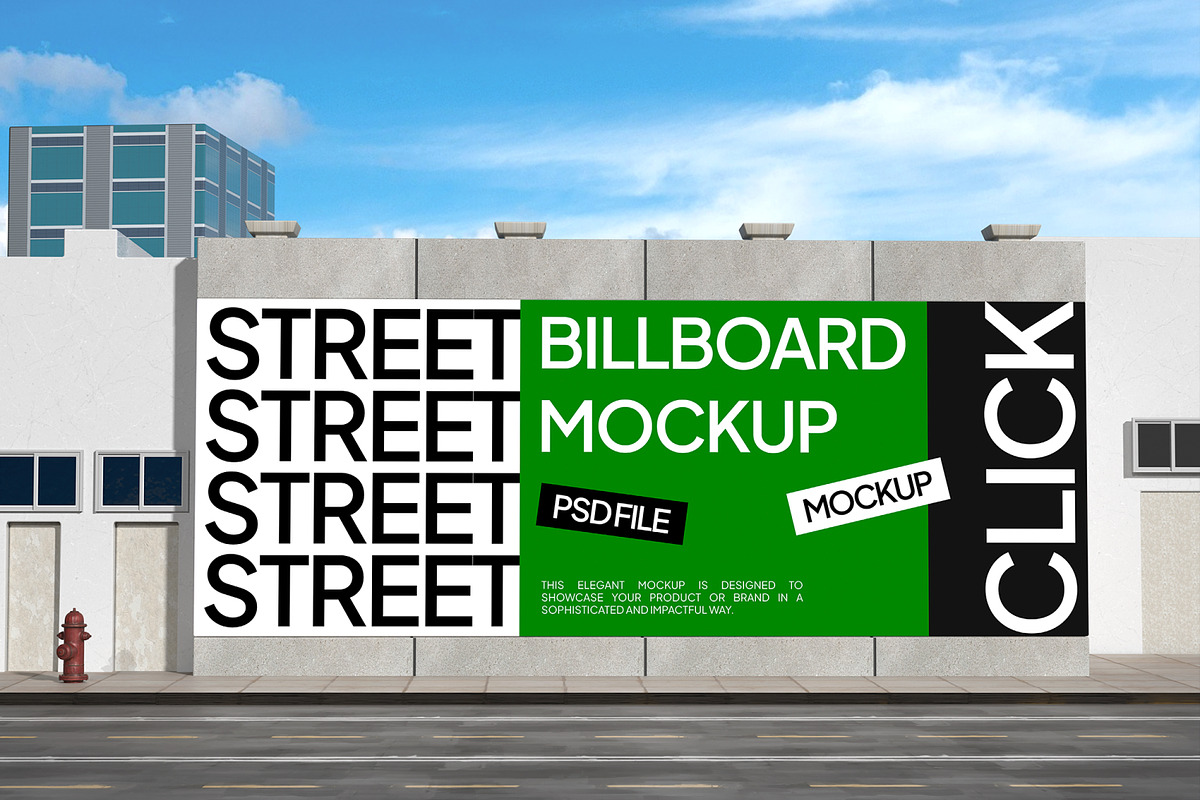 Street Billboard Mockup, an Advertising Mockup by Permadi Creative (Photo 2 of 5)