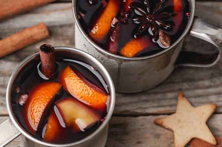 Mulled wine featuring holiday, cinnamon, and spice, a Food & Drink Photo by Asya Nurullina