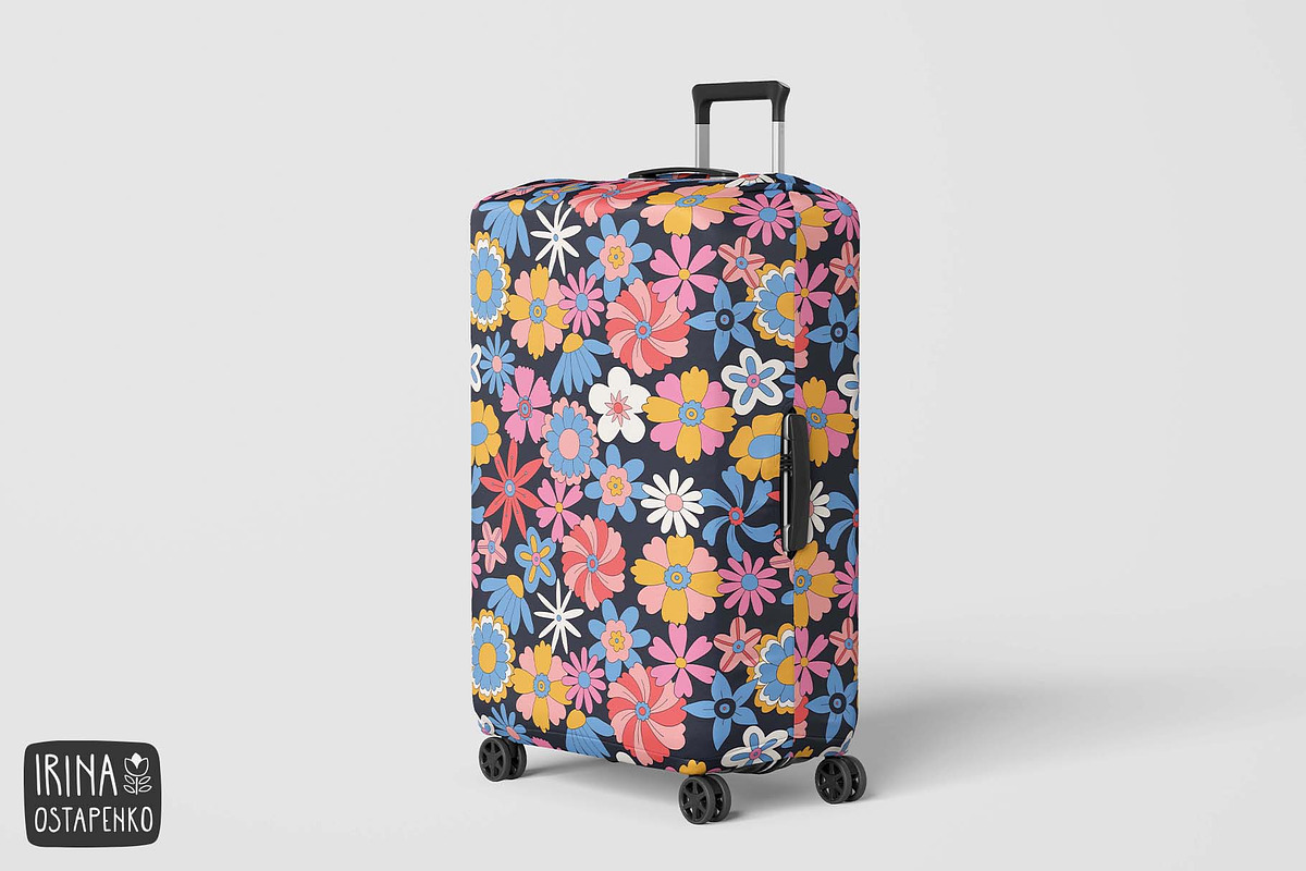 Retro Floral Seamless Pattern, a Pattern Graphic by Irina Ostapenko (Photo 4 of 5)