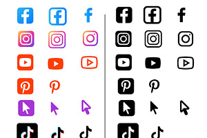 Social Media Icons Set