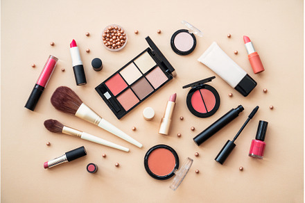 Make-up beauty products at pastel, a Beauty & Fashion Photo by Nadia-nb