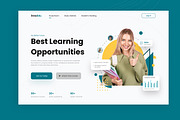 Minimalist Online Course Homepage, a Landing Page Template by Rukuru Studio (Thumbnail 2 of 4)