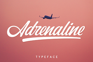 Adrenaline, a Script Font by Larin Type Co.