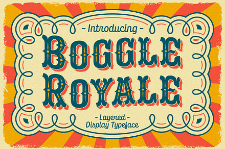 Boggle Royale, a Font by Abbasy Studio