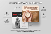 30 Black Friday Static Ad Templates, a Social Media Template by DigiPax (Thumbnail 7 of 10)