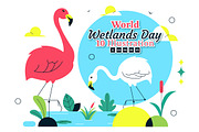 10 World Wetlands Day Illustration, an Animal Illustration by denayunebgt (Thumbnail 1 of 4)