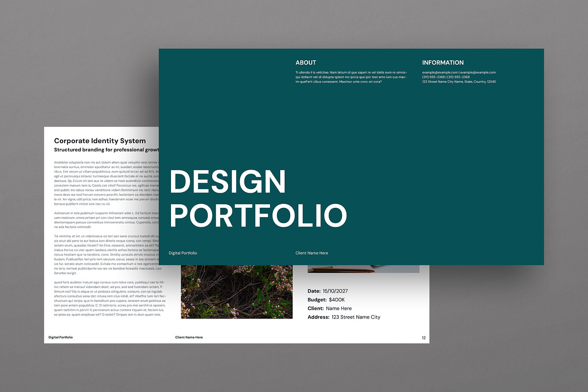 Portfolio Presentation Template, a Presentation Template by Artisan Vibes (Photo 4 of 12)