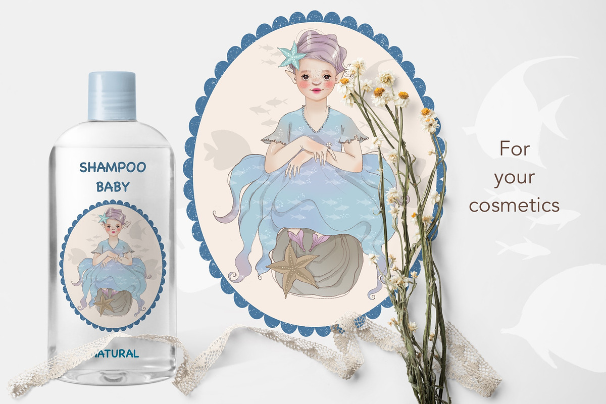 Little Fairies Clipart Collection, a Decorative Illustration by Rosangela Curti (Photo 13 of 14)
