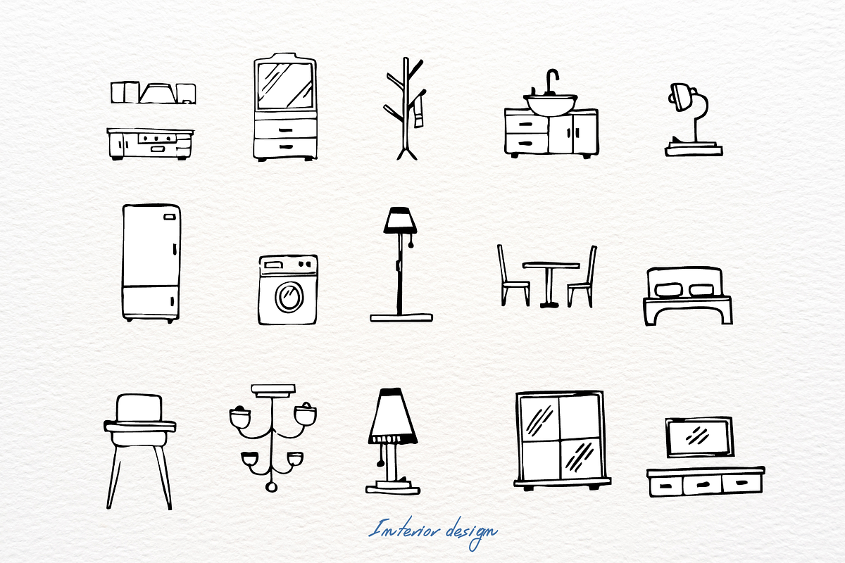 Interior design illustrations, a Decorative Illustration by paperinsun (Photo 4 of 5)