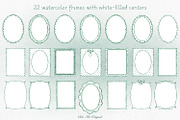 Watercolor Whimsical Green Frams, an Object Graphic by Solo Art Original (Thumbnail 5 of 12)