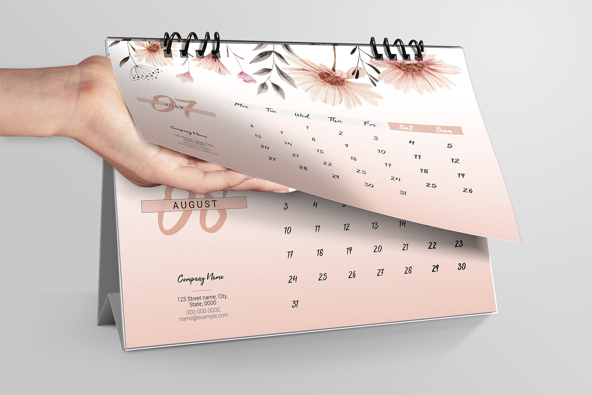 Desk Calendar 2026, a Stationery Template by crazyOWL (Photo 6 of 6)