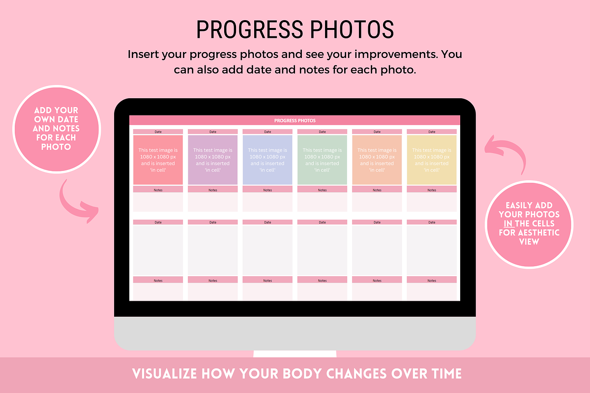 Weight Loss Tracker + Habit Tracker, a Templates & Theme by SunshineStudioBoutique (Photo 9 of 10)