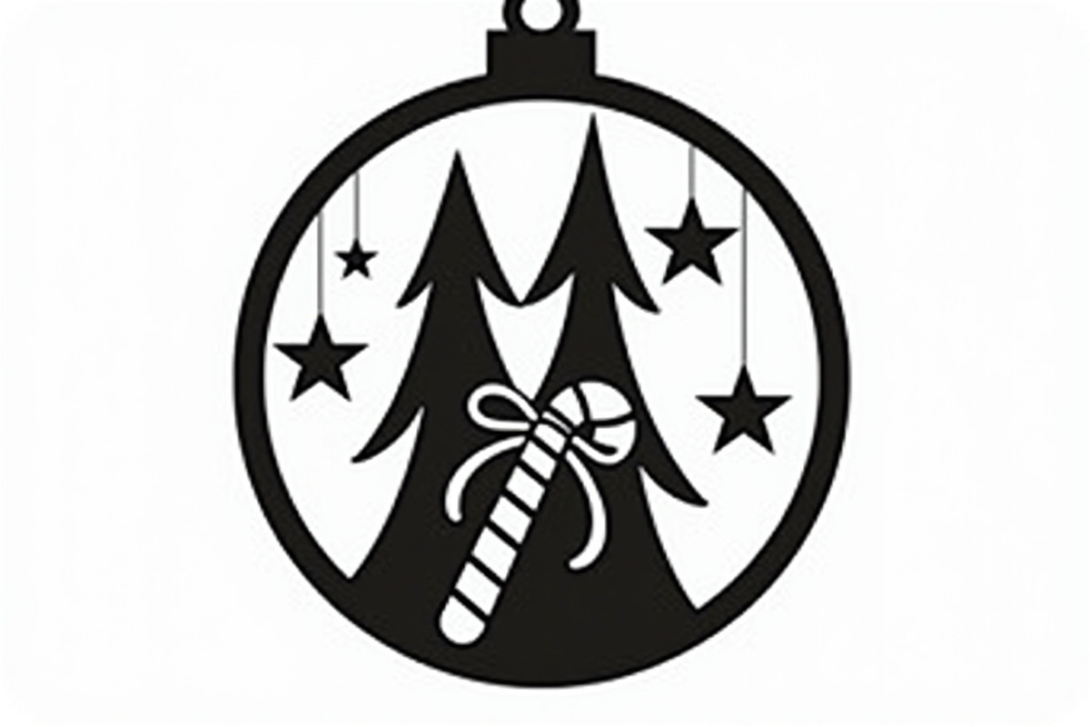 Christmas Laser Cut Ornament Bundle, a Graphic by musafir_fashion (Photo 6 of 16)