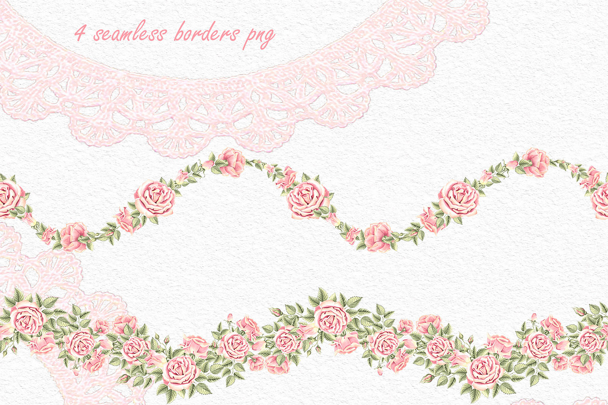 Ethereal Roses watercolor collection, a Decorative Illustration by susie-p-art (Photo 13 of 19)