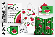 Watermelon patterns & more, a Background Graphic by NKTN graphics (Thumbnail 1 of 7)