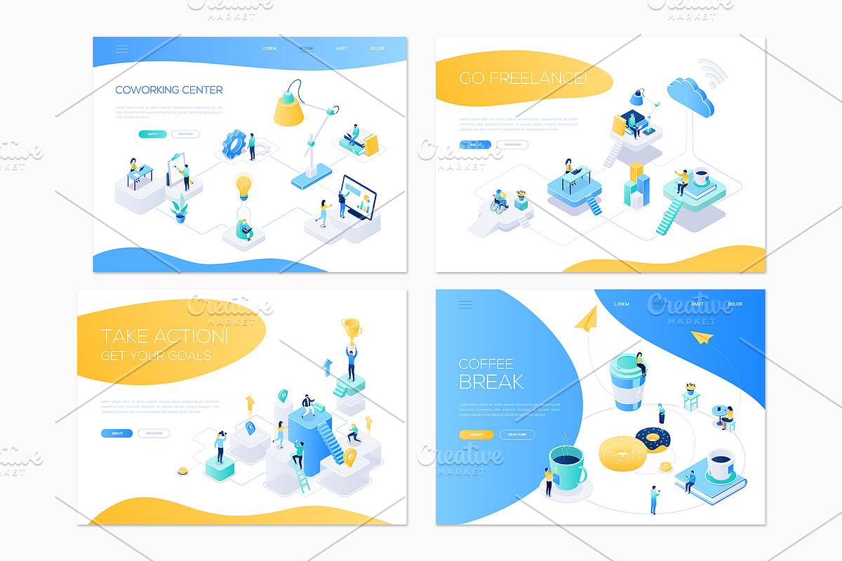 Isometric Illustrations Bundle, an iPhone Mockup by Boyko Pictures (Photo 9 of 9)