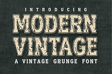 Modern Vintage - Grunge Slab Font