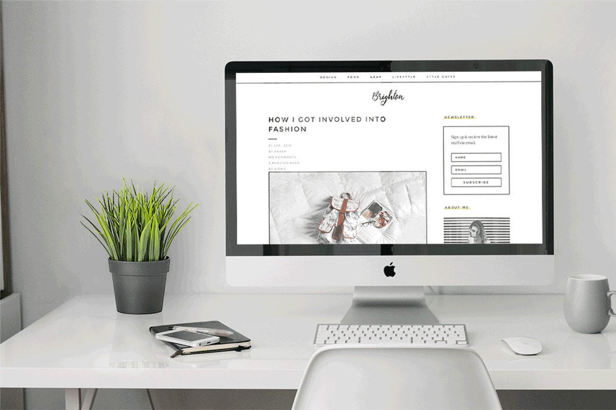 Brighton - Minimal Lifestyle Theme, a WordPress Template by LayerSupplyCo (Photo 3 of 5)
