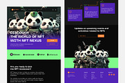 NFT Nexus - Rare NFT Landing Page, a Landing Page Template by Panen Creative (Thumbnail 2 of 3)
