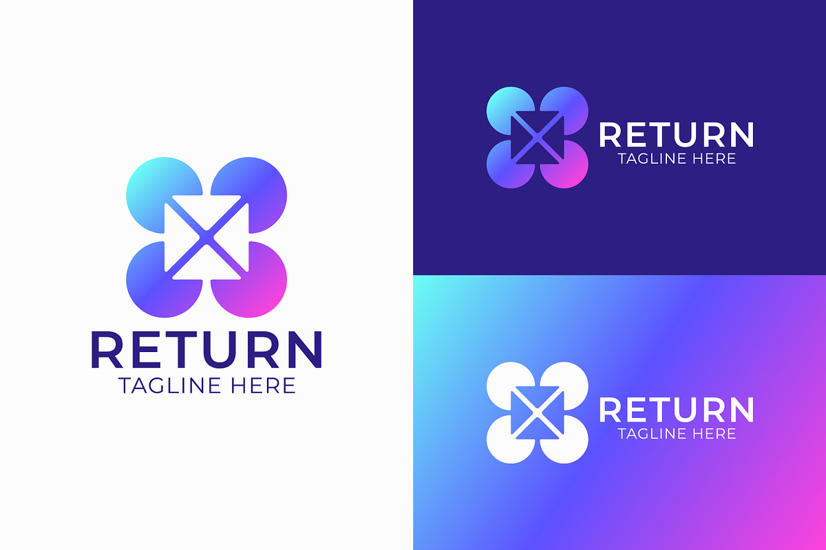 4 Circle and Box Arrow Center Logo, a Branding & Logo Template by Signatoro (Photo 1 of 4)