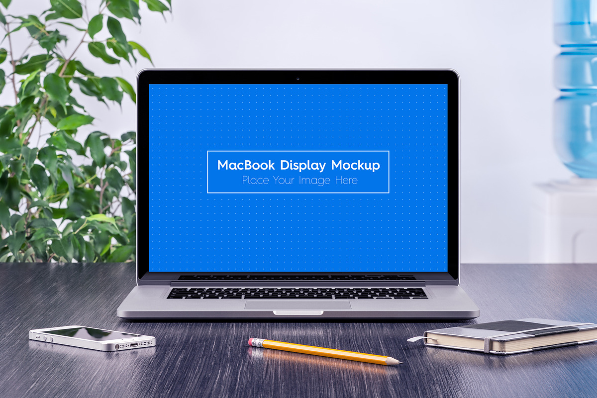 5 Workplace MacBook Display Mockups, a Mac Mockup by Textures & Backgrounds (Photo 3 of 6)