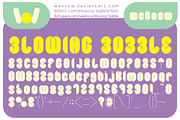 blowing bubble font, a Font by weknow (Thumbnail 3 of 4)